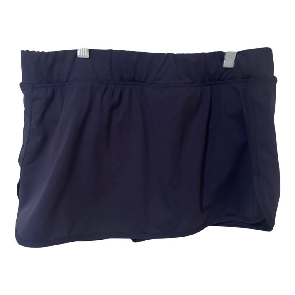 Garnet Hill gray pull on athletic skirt with built in briefs 10